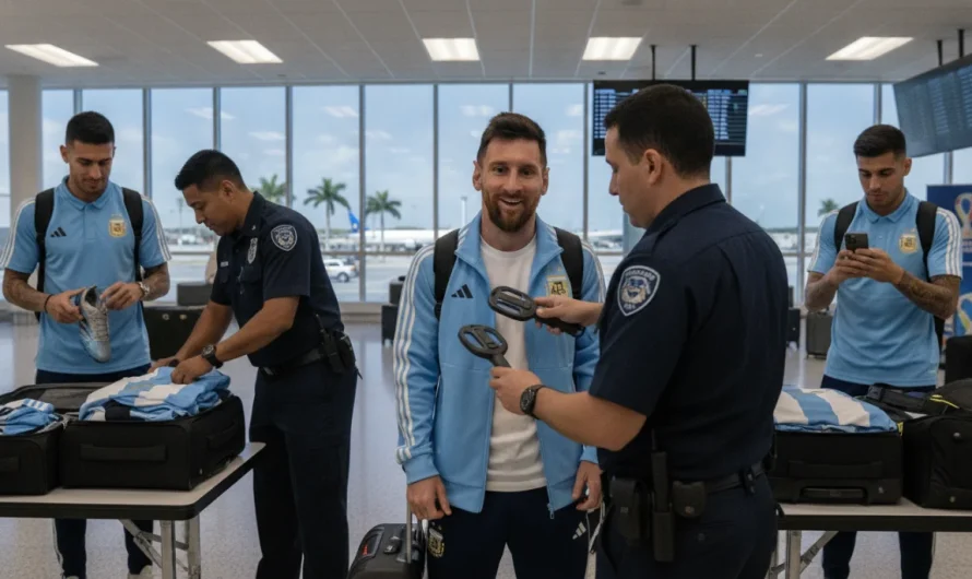 Miami Havalimanı’nda Messi’ye Beklenmedik Güvenlik Taraması