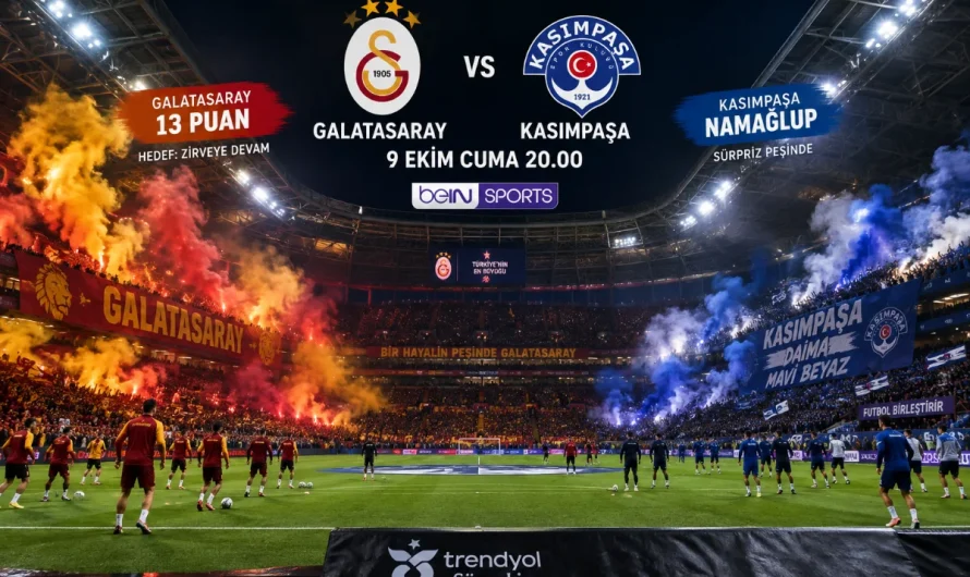 Galatasaray’ın İç Saha Serisi Kasımpaşa Karşısında Test Ediliyor